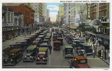 Main Street, Houston, Texas, USA, 1928