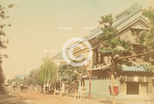 Main Street in Native Town of Yokohama, 1897. Creator: Ogawa Kazumasa.