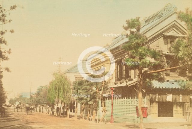Main Street in Native Town of Yokohama, 1897. Creator: Ogawa Kazumasa.