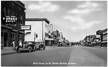 Main Street on Route 66, Baxter Springs, Kansas, USA, 1946