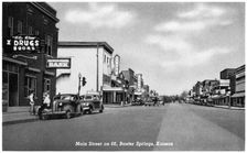 Main Street on Route 66, Baxter Springs, Kansas, USA, 1946