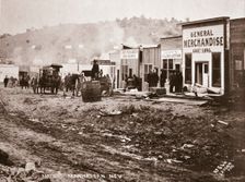 Main Street, Manhattan, Nevada, early 1900s. Creator: Unknown