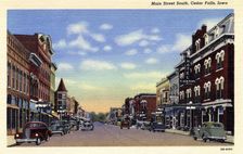 Main Street South, Cedar Falls, Iowa, USA, 1943