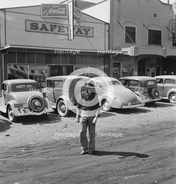 Main street, Tulelake, Siskiyou County, California, 1939. Creator: Dorothea Lange.