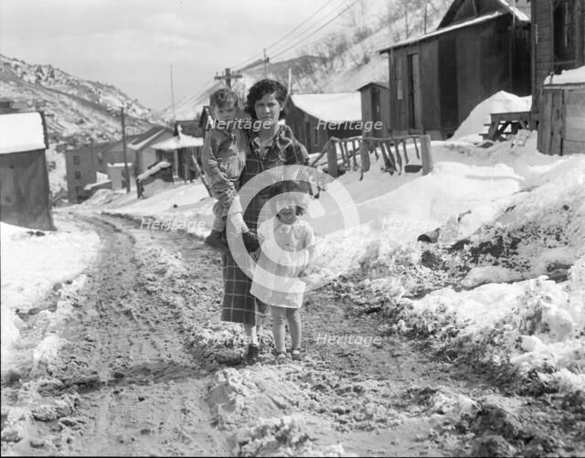 Main street, Utah coal town, Consumers, near Price, Utah, 1936. Creator: Dorothea Lange.