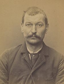 Mainfroy. Albert, Pierre. 41 ans, né le 7/4/52 à Courbevoie (Seine). Imprimeur. Anarchiste..., 1894. Creator: Alphonse Bertillon