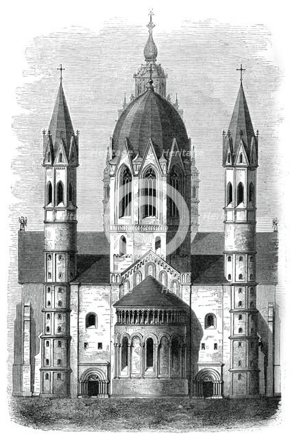 Mainz Cathedral, Rhine, Germany, 12th and 13th century, (1870). Artist: Unknown