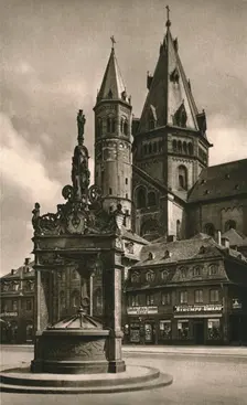 Mainz - Cathedral Towers 1931. Artist: Kurt Hielscher