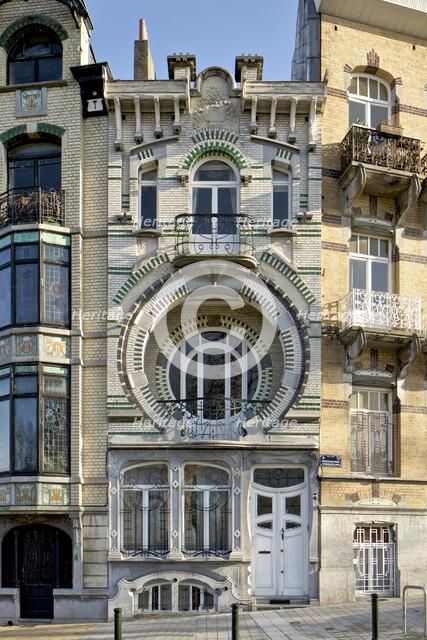 Maison Nelissen, Brussels, Belgium, (1905), c2014-c2017. Artist: Alan John Ainsworth.