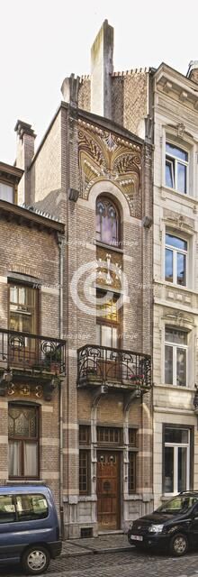 Maison-Atelier Albert Cortvriendt, (1900), 6-8 Rue de Nancy, Brussels, Belgium, c2014-2017. Artist: Alan John Ainsworth.