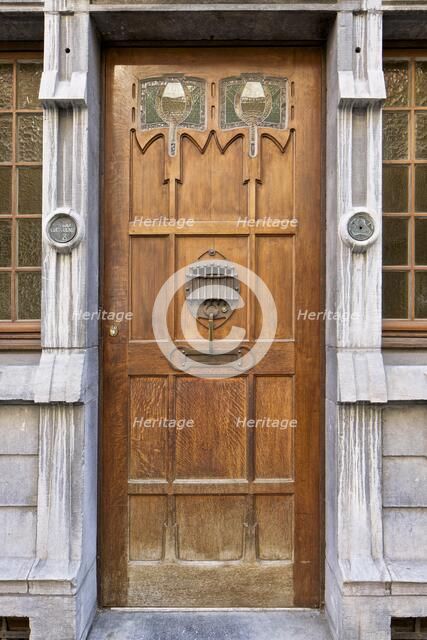 Maison-Atelier Albert Cortvriendt, (1900), 6-8 Rue de Nancy, Brussels, Belgium, c2014-2017. Artist: Alan John Ainsworth.