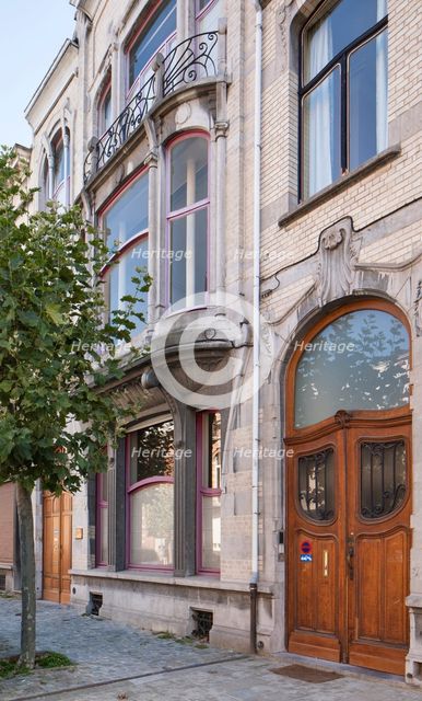 Maison-Atelier Delcorde, 40 & 44 Avenue Sleeckx, (1913), c2014-2017 Artist: Alan John Ainsworth.
