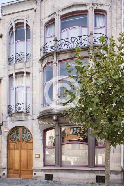 Maison-Atelier Delcorde, 40 & 44 Avenue Sleeckx, (1913), c2014-2017. Artist: Alan John Ainsworth.