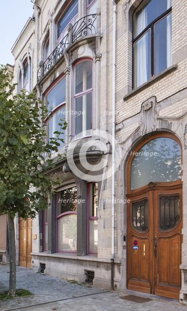 Maison-Atelier Delcorde, 40 & 44 Avenue Sleeckx, (1913), c2014-2017 Artist: Alan John Ainsworth.