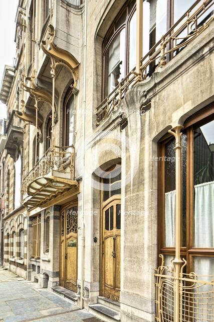 Maison-Atelier Horta (Horta Museum), 23-25 Rue Americaine, Brussels, Belgium, c2014-2017. Artist: Alan John Ainsworth.