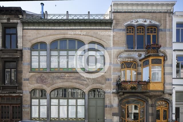 Maison-Atelier Louise de Hem, 15-17 Rue Darwin, Brussels, Belgium, (1902-1905), c2014-c2017. Artist: Alan John Ainsworth.