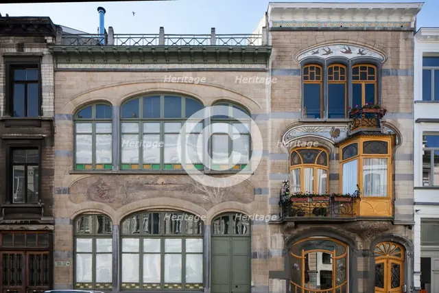Maison-Atelier Louise de Hem, 15-17 Rue Darwin, Brussels, Belgium, (1902-1905), c2014-c2017. Artist: Alan John Ainsworth.