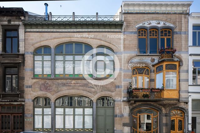 Maison-Atelier Louise de Hem, 15-17 Rue Darwin, Brussels, Belgium, (1902-1905), c2014-c2017. Artist: Alan John Ainsworth.