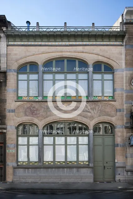 Maison-Atelier Louise de Hem, 15-17 Rue Darwin, Brussels, Belgium, (1902-1905), c2014-c2017. Artist: Alan John Ainsworth.