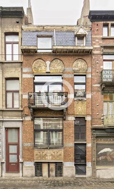 Maison Algave, 7 Rue Antoine Breart, Brussels, (1898), c2014-c2017. Artist: Alan John Ainsworth.