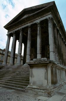 Maison Carree, the only intact Roman temple, 1st century BC