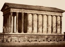 Maison Carrée à Nimes, 1853. Creator: Edouard Baldus