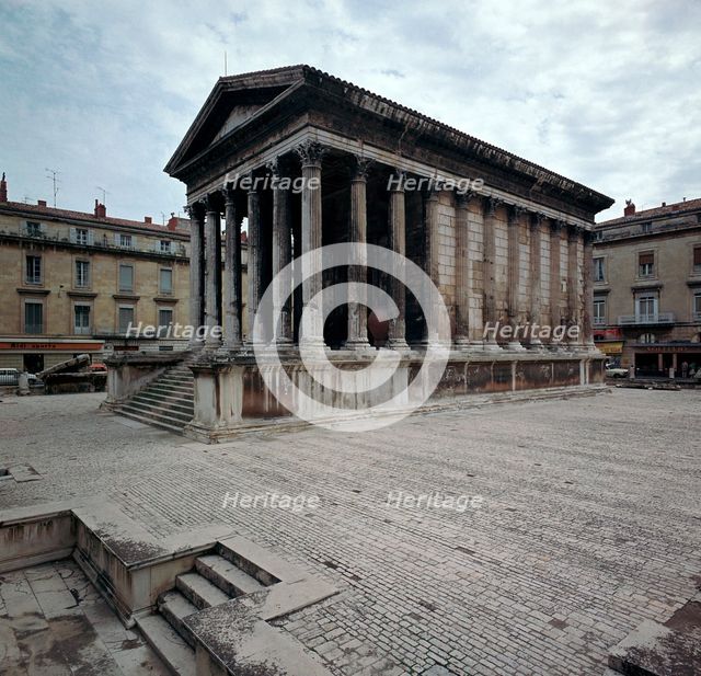 Maison Carree Roman Temple, 1st century BC. Artist: Unknown