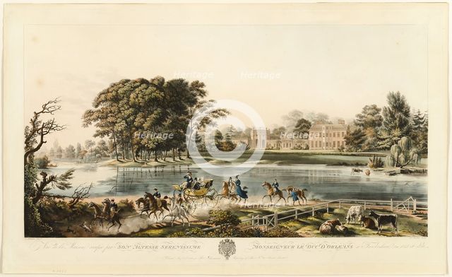 Maison du Duc d'Orléans à Twickenham, published August 1, 1816. Creator: Joseph Constantine Stadler.