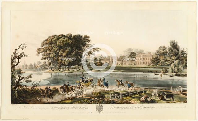 Maison du Duc d'Orléans à Twickenham, published August 1, 1816. Creator: Joseph Constantine Stadler.
