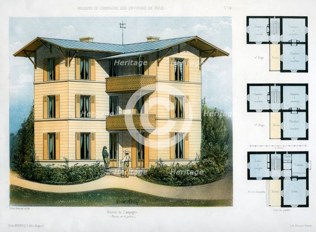 Maison de Campagne, c1860. Artist: Victor Petit