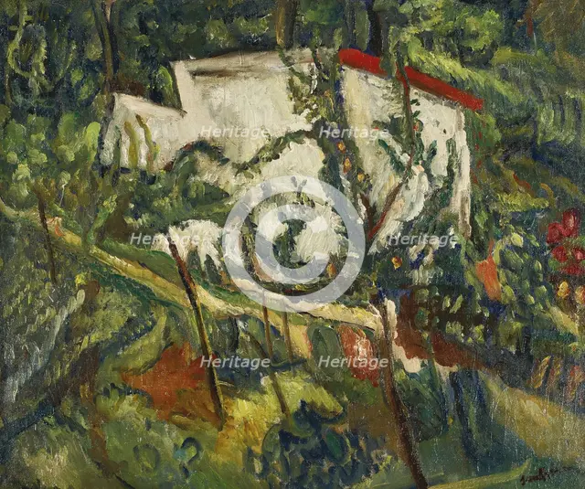 Maison de Clamart, c. 1918. Artist: Soutine, Chaim (1893-1943)