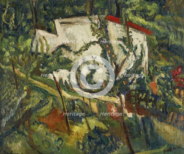 Maison de Clamart, c. 1918. Artist: Soutine, Chaim (1893-1943)