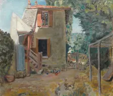 Maison de la Mère du Peintre Roussel à L'Étang-La-Ville , c. 1903. Creator: Bonnard, Pierre (1867-1947)