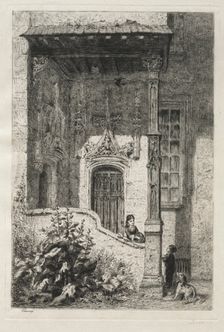 Maison dite de la Reine Blanche, Rue St. Hippolyte. Creator: Alfred Alexandre Delauney (French, 1830-1894)