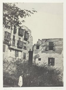 Maison et Jardin dans le Quartier Frank, Le Kaire, 1849/51, printed 1852. Creator: Maxime du Camp