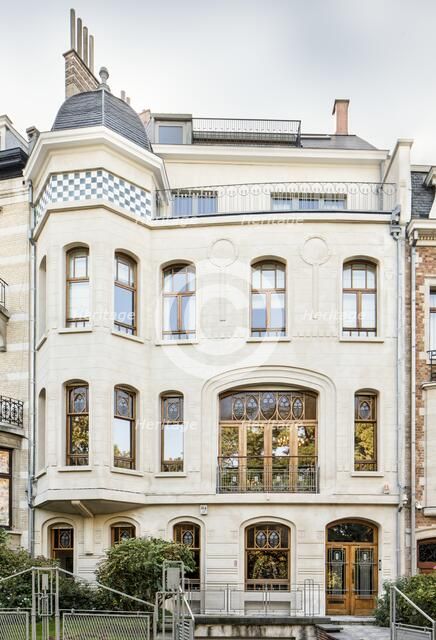 Maison Emile Waxweiler, 33 Sq Vergote, (1907), c2014-2017. Artist: Alan John Ainsworth.