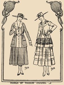 Maison Gabrielle Chanel Sportswear. The New York Herald, European Edition, June 4, 1916, 1916. Creator: Anonymous