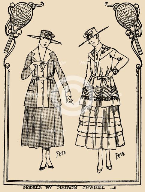 Maison Gabrielle Chanel Sportswear. The New York Herald, European Edition, June 4, 1916, 1916. Creator: Anonymous.