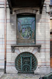 Maison Jaspar, 32-34 Rue Andre Van Hasselt, (1900), c2014-2017. Artist: Alan John Ainsworth