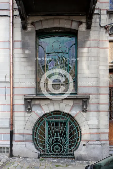Maison Jaspar, 32-34 Rue Andre Van Hasselt, (1900), c2014-2017. Artist: Alan John Ainsworth.