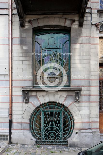 Maison Jaspar, 32-34 Rue Andre Van Hasselt, (1900), c2014-2017. Artist: Alan John Ainsworth.
