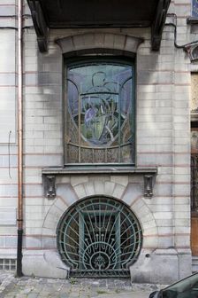 Maison Jaspar, 32-34 Rue Andre Van Hasselt, (1900), c2014-2017. Artist: Alan John Ainsworth