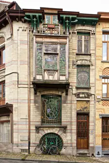 Maison Jaspar, 32-34 Rue Andre Van Hasselt, Brussels, Belgium, (1900), c2014-2017. Artist: Alan John Ainsworth