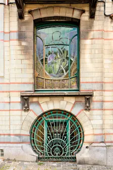 Maison Jaspar, 32-34 Rue Andre Van Hasselt, Brussels, Belgium, (1900), c2014-2017. Artist: Alan John Ainsworth