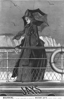 'Maison Jay's mourning outfitters 1888. Creator: Unknown