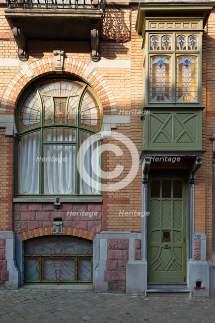 Maison Langbehn, 90-92 Rue Renkin, (1901), c2014-2017. Artist: Alan John Ainsworth.