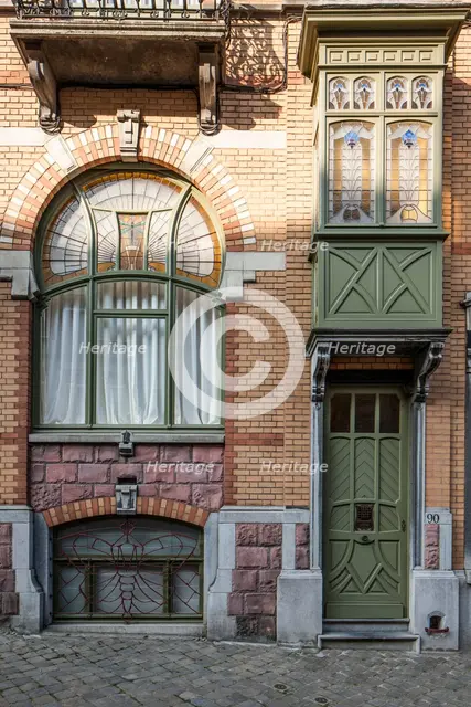 Maison Langbehn, 90-92 Rue Renkin, (1901), c2014-2017. Artist: Alan John Ainsworth.