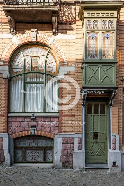 Maison Langbehn, 90-92 Rue Renkin, (1901), c2014-2017. Artist: Alan John Ainsworth.