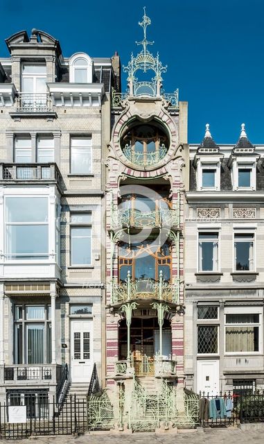 Maison St. Cyr, 11 Square Ambiorix, (1900), c2014-2017. Artist: Alan John Ainsworth.