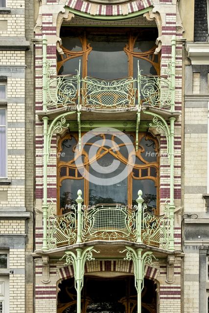 Maison St. Cyr, 11 Square Ambiorix, Brussels, Belgium, (1900), c2014-2017. Artist: Alan John Ainsworth.